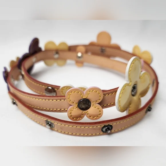 Authentic Louis VuittonVernis Fleur Double Wrap Bracelet